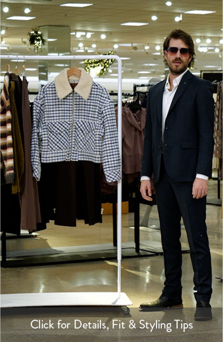 '90s Shrunken Trucker Jacket with Faux Shearling Collar, sales video thumbnail