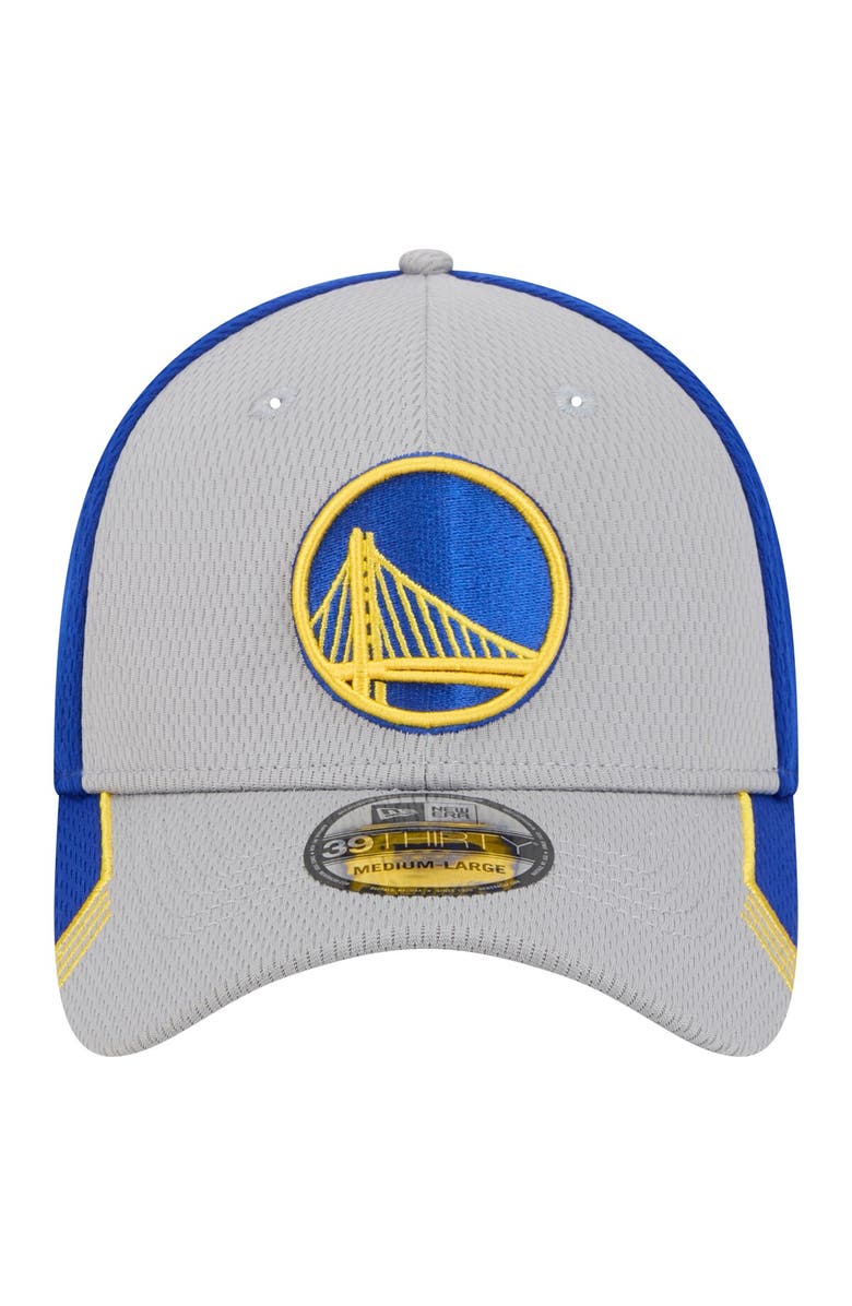New Era Men's New Era Gray/Royal Golden State Warriors Active Trim 39THIRTY Flex Hat, Alternate, color, 