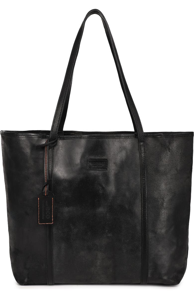 OLD TREND Alder Genuine Leather Everyday Shoulder Tote, Main, color, Black