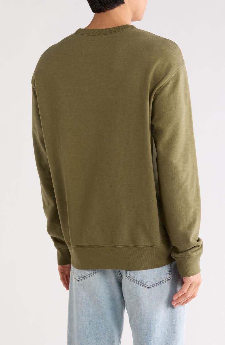 AG Arc Crewneck Sweatshirt, Alternate, color, Green Haven
