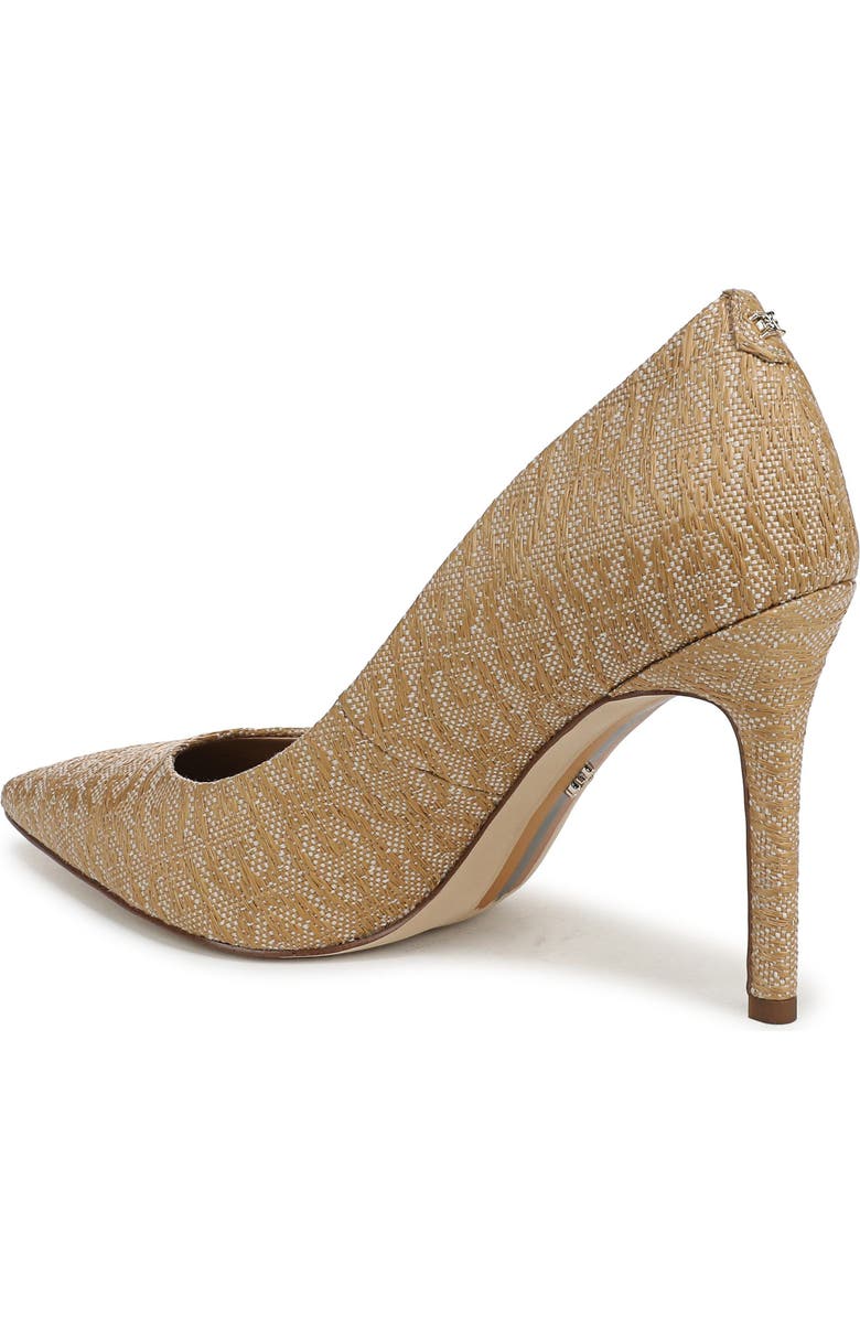 Sam Edelman Hazel Raffia Pointed Toe Pump, Alternate, color, Sand