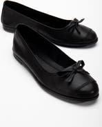 Forever & Always Shoes Brooklyn Leather Ballerina Flats