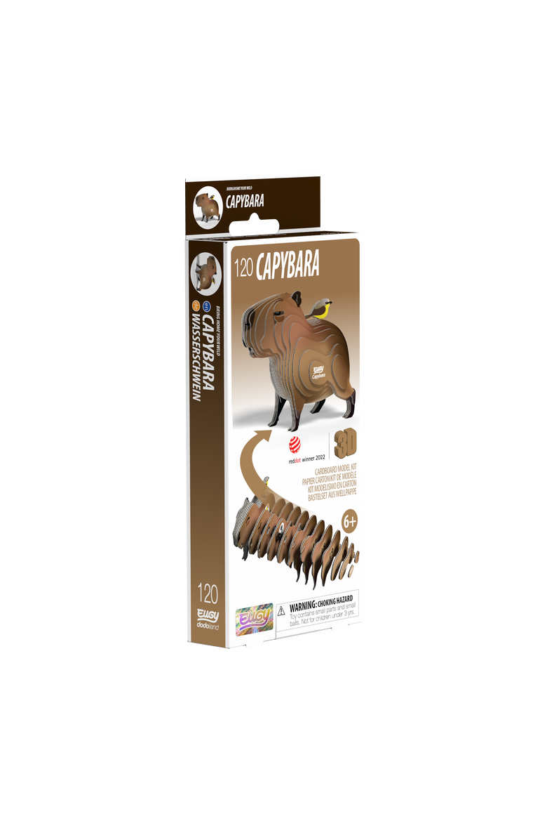 Eugy Puzzles Capybara 3D Puzzle, Main, color, NO COLOR