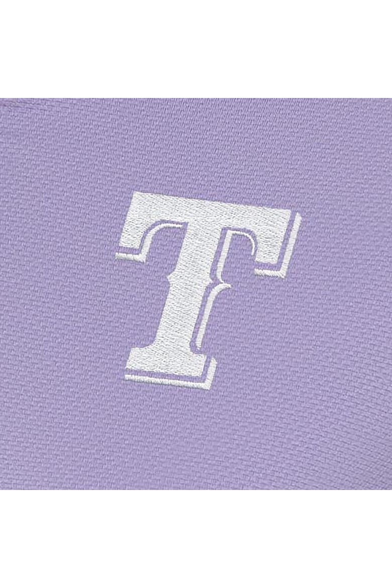 Women's Antigua  Purple Texas Rangers Finish Quarter-Zip Pullover Top, Alternate, color, Purple