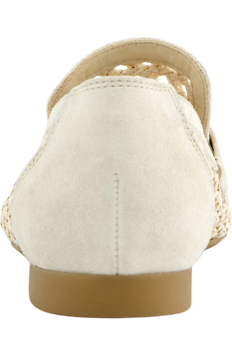 Paul Green Delta Woven Loafer, Alternate, color, Nature Shell Diva Soft Suede