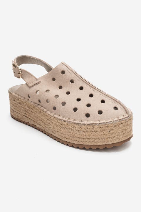 Fraga Leather Wedge Sandal