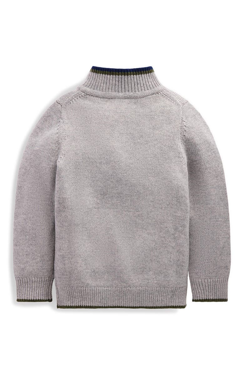 Kids' Heritage Half Zip Sweater, Alternate, color, GREY
