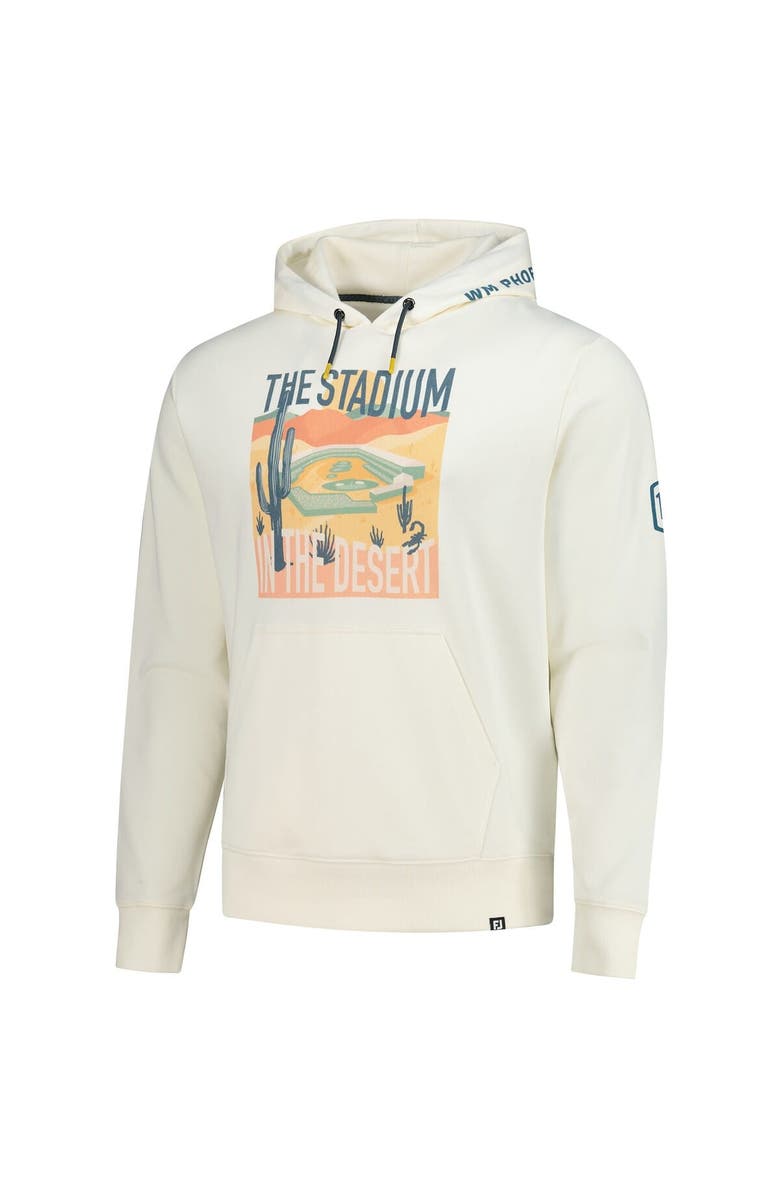 FOOTJOY Men's FootJoy  Cream 2025 WM Phoenix Open Stadium Pullover Hoodie, Alternate, color, Cream