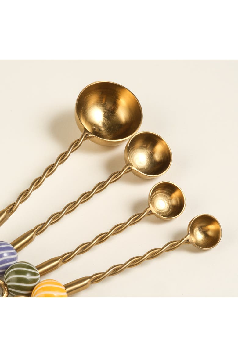 Rampur Set of 4 Steel Measuring Cup Kitchen Essential, Alternate, color, Metallic Gold