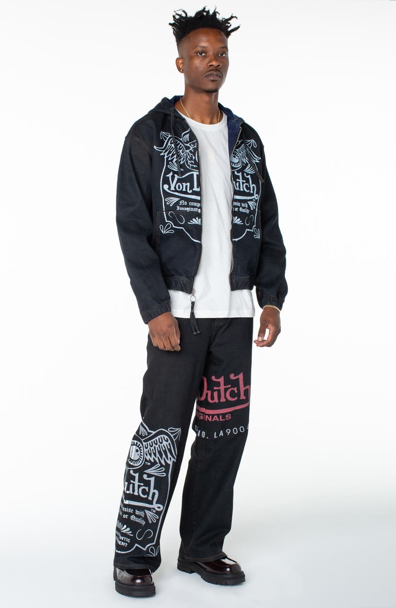 Von Dutch Invaders Cannonball Zip Up Hoodie Jacket, Alternate, color, Mid Tempo