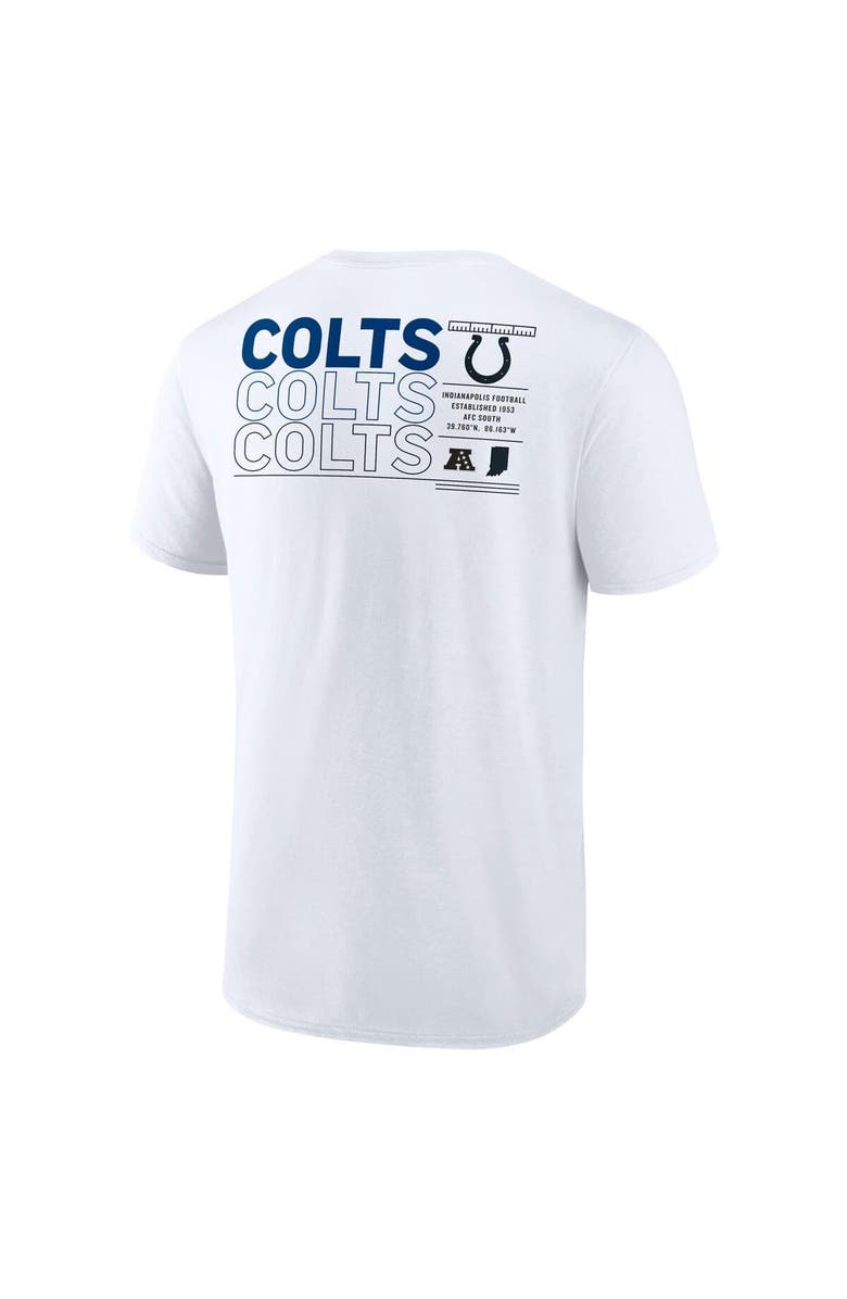 FANATICS Men's Fanatics White Indianapolis Colts Repeat Stats T-Shirt, Alternate, color, White