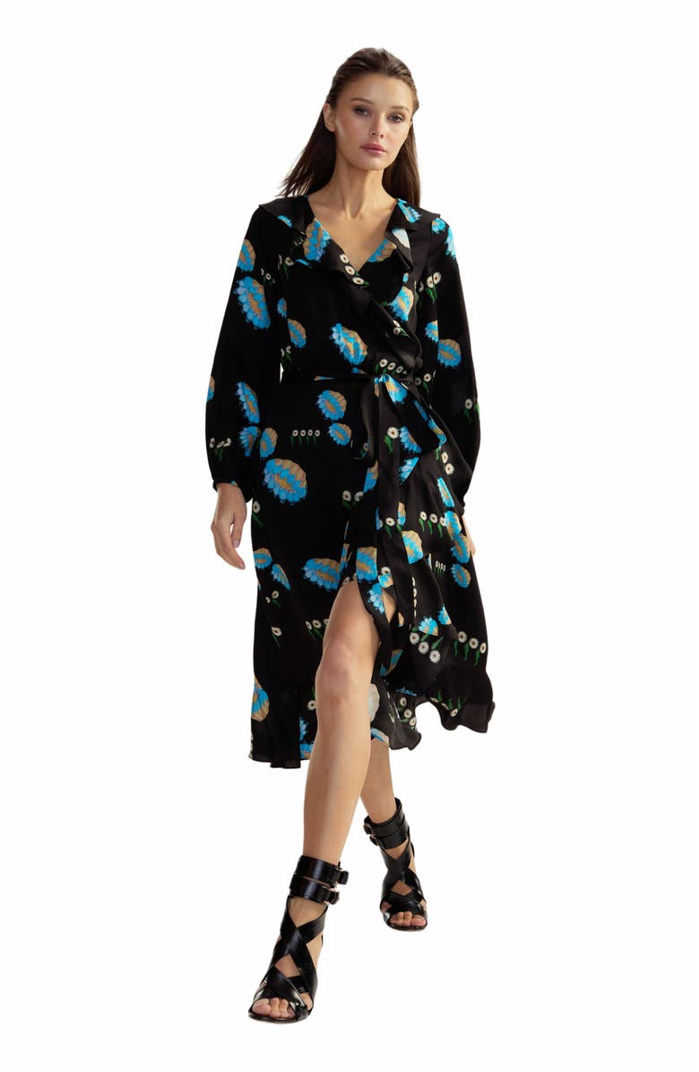 Cynthia Rowley Eve Wrap Dress, Main, color, 