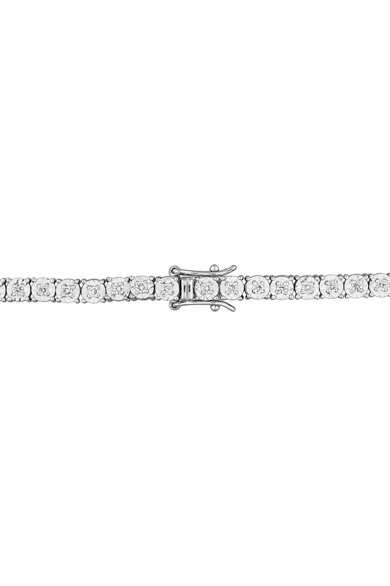 1-7/8 CTW Lab-Grown Diamond Tennis Necklace, Alternate, color, Sterling Silver