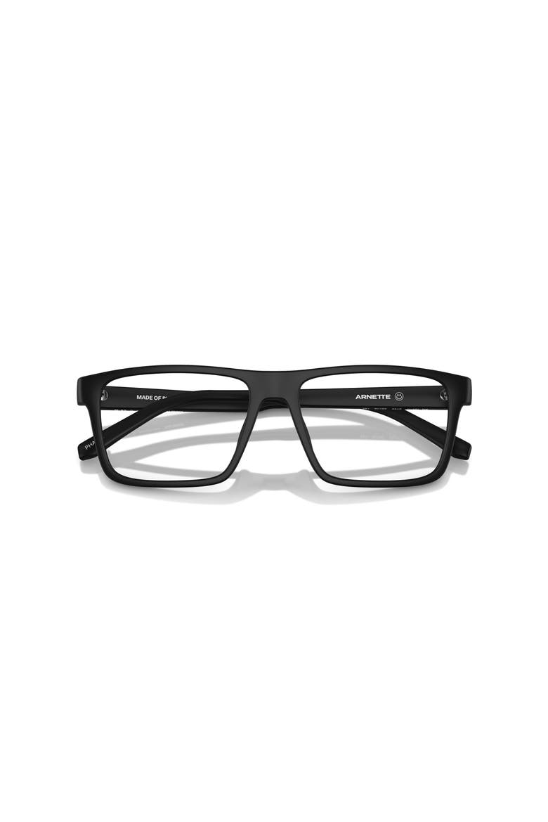 53mm Square optical glasses, Alternate, color, Black