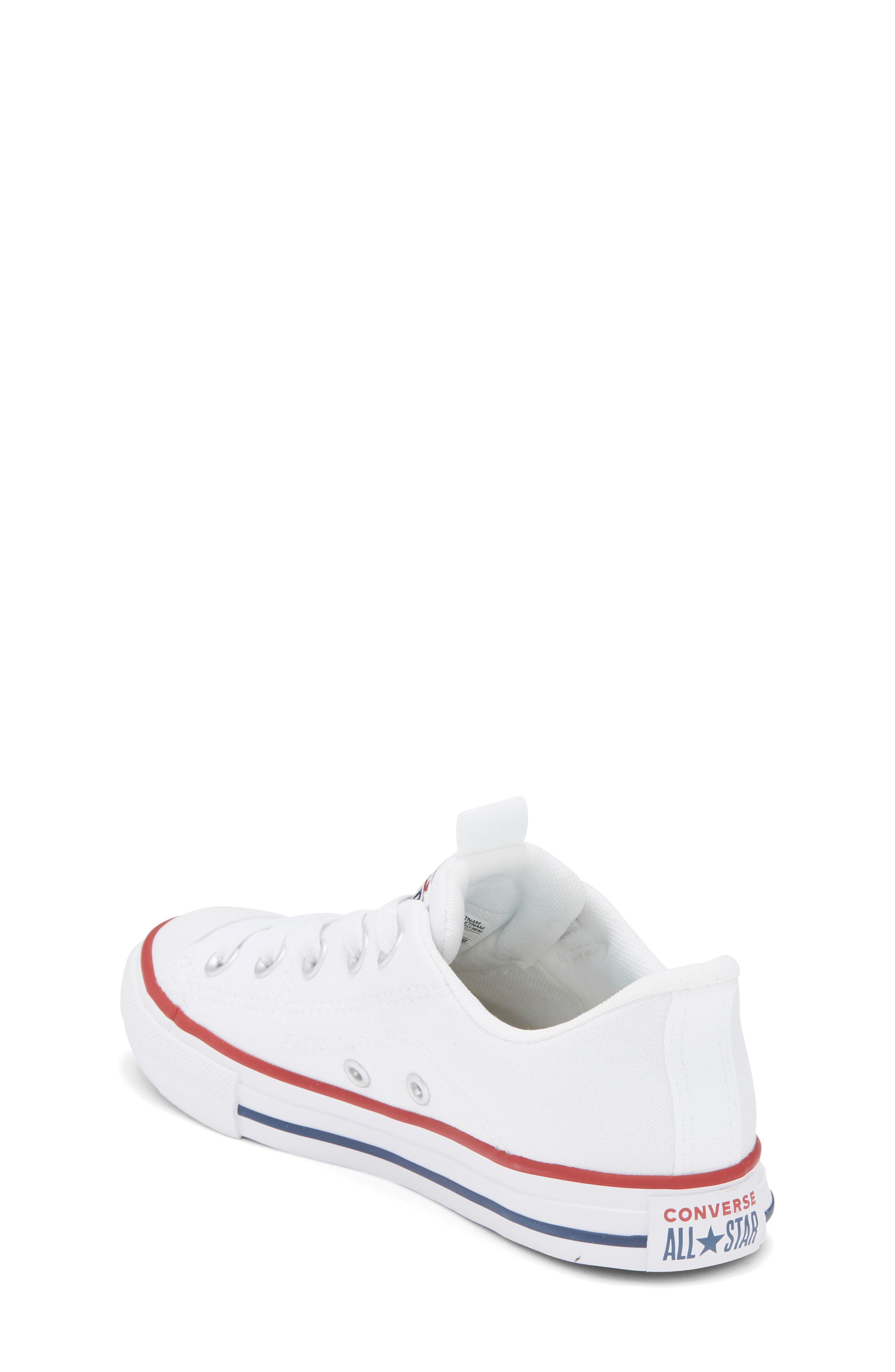 Converse Kids' Chuck Taylor<sup>®</sup> All Star<sup>®</sup> Low Top Sneaker, Alternate, color, White/ Natural Ivory/ Garnet