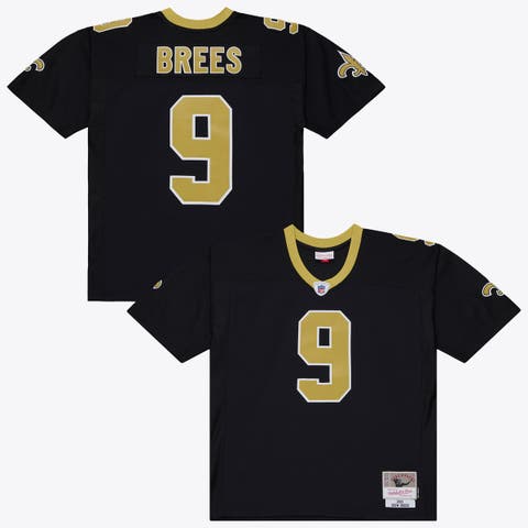 Men's Mitchell & Ness Drew Brees Black New Orleans Saints 2009 Legacy Jersey
