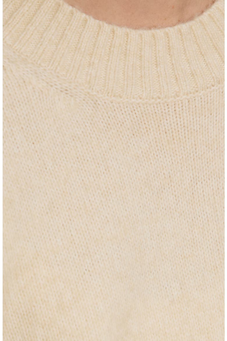 Short Sleeve Sweater, Alternate, color, VANILLA WHITE