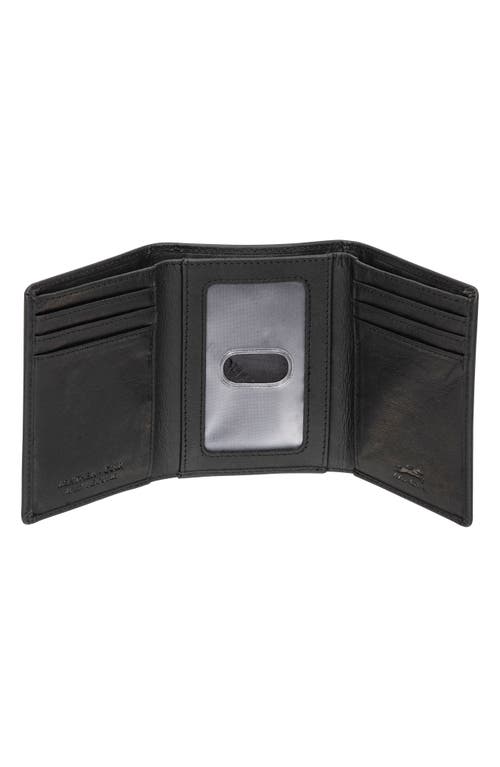 Mancini Rfid Trifold Wallet In Black