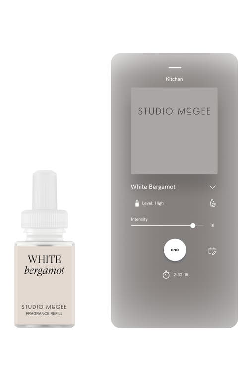 Pura X Studio Mcgee French Linen 2-pack Diffuser Fragrance Refills In White Bergamot