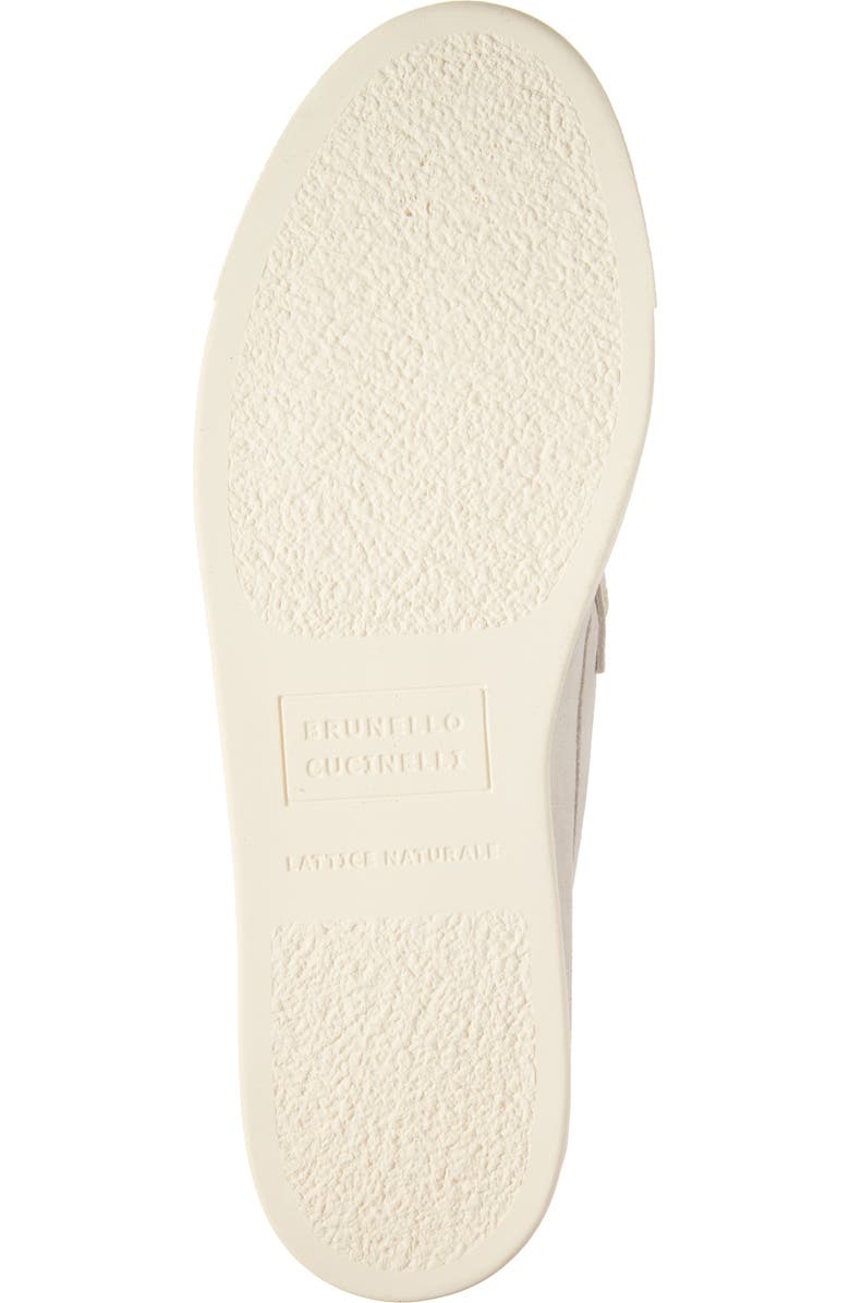 Brunello Cucinelli Suede Slip-On Deck Shoe, Alternate, color,