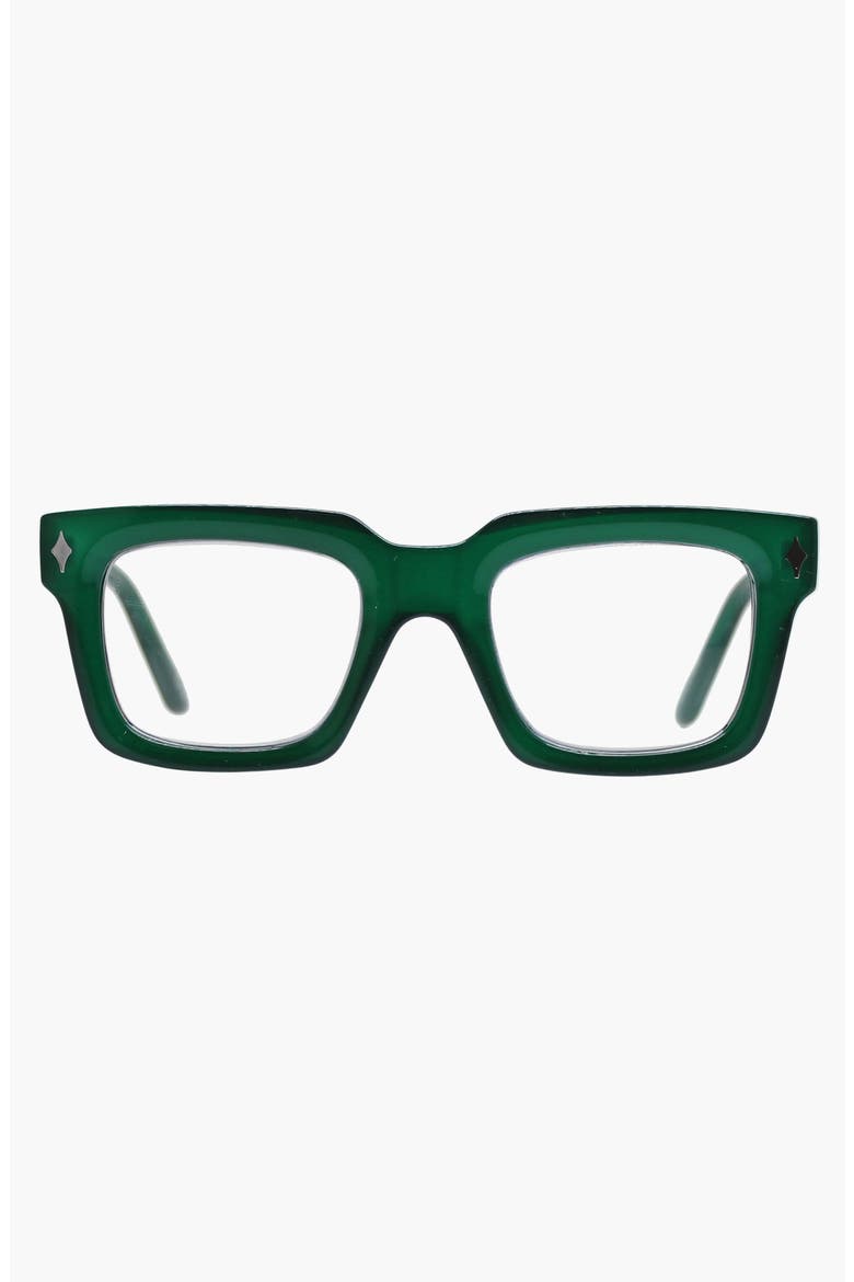 Ballard Reader Glasses, Main, color, Emerald