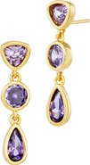 SAVVY CIE JEWELS Multi Shape Drop Earrings