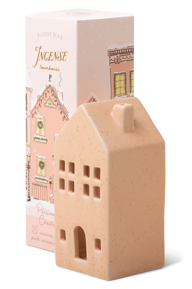 Persimmon Chestnut Incense Ceramic Townhouse, Main, color, PERSIMMON CHESTNUT