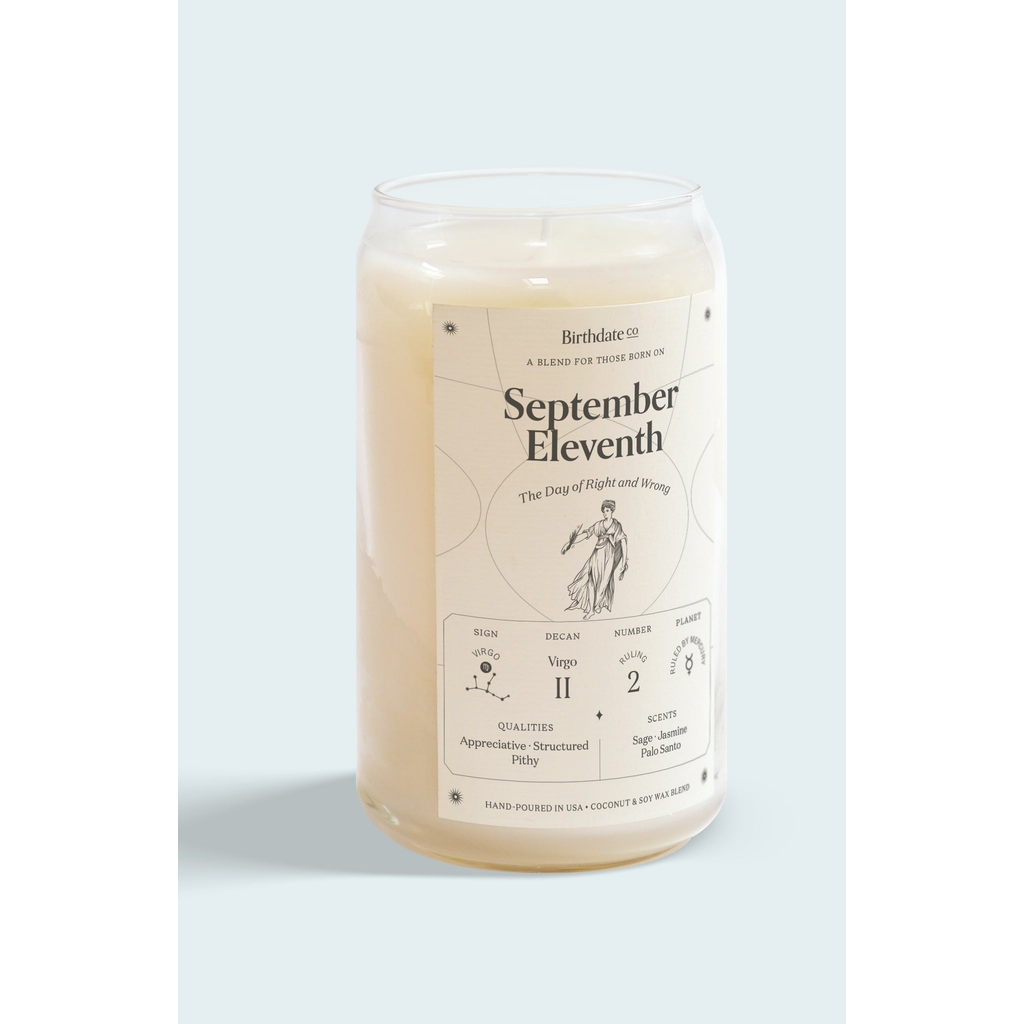 Birthdate Co. The September Birthday Candle In September 11th