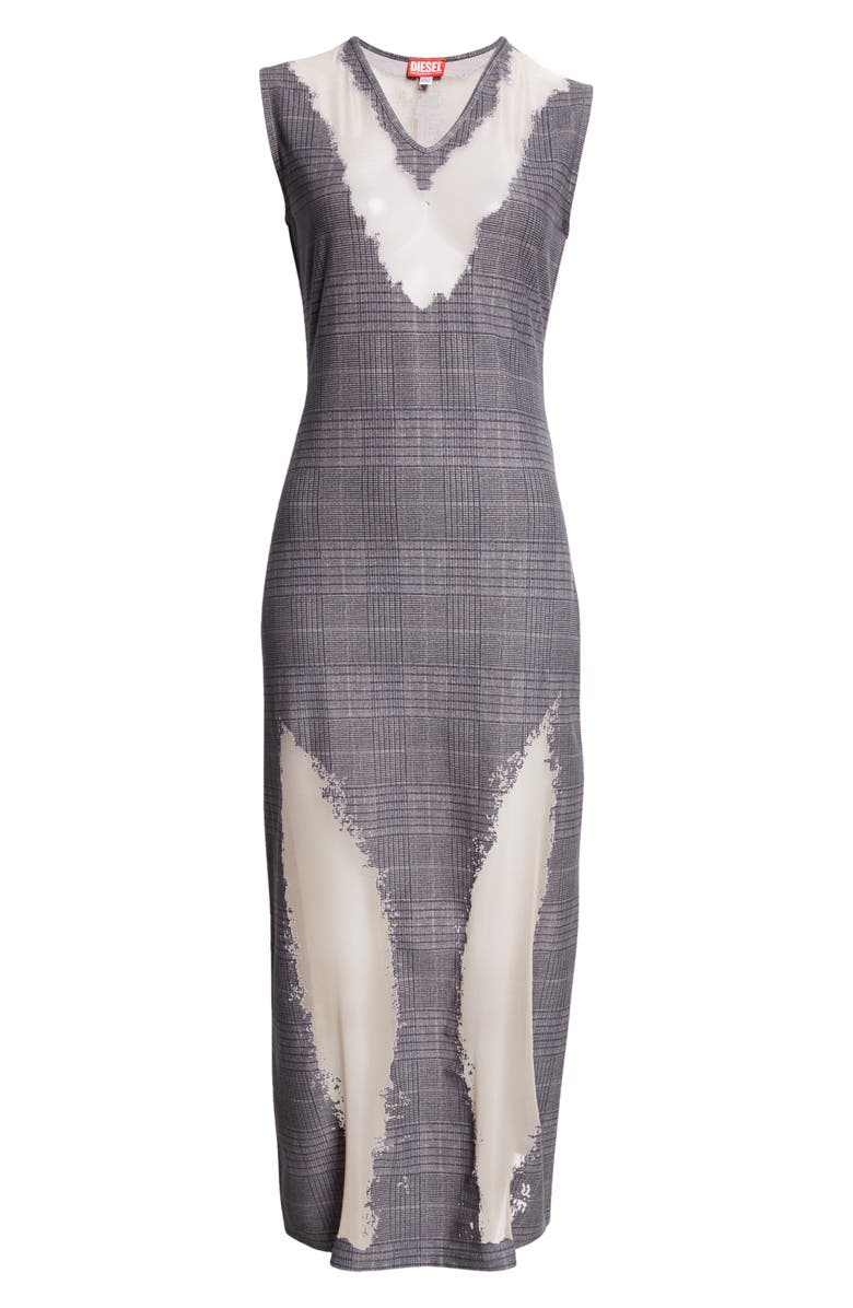 DIESEL<sup>®</sup> Myliane Check Burnout Dress, Alternate, color, 