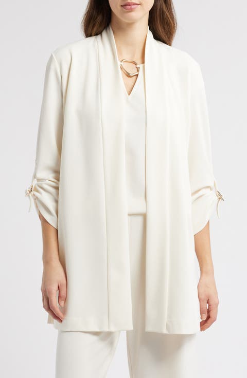 Cool Crepe Open Front Jacket