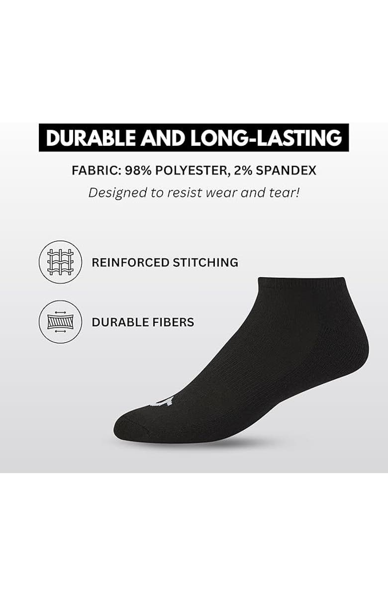 True Religion 12 Pairs Premium Athletic No Show Socks, Alternate, color, Black/Grey/White