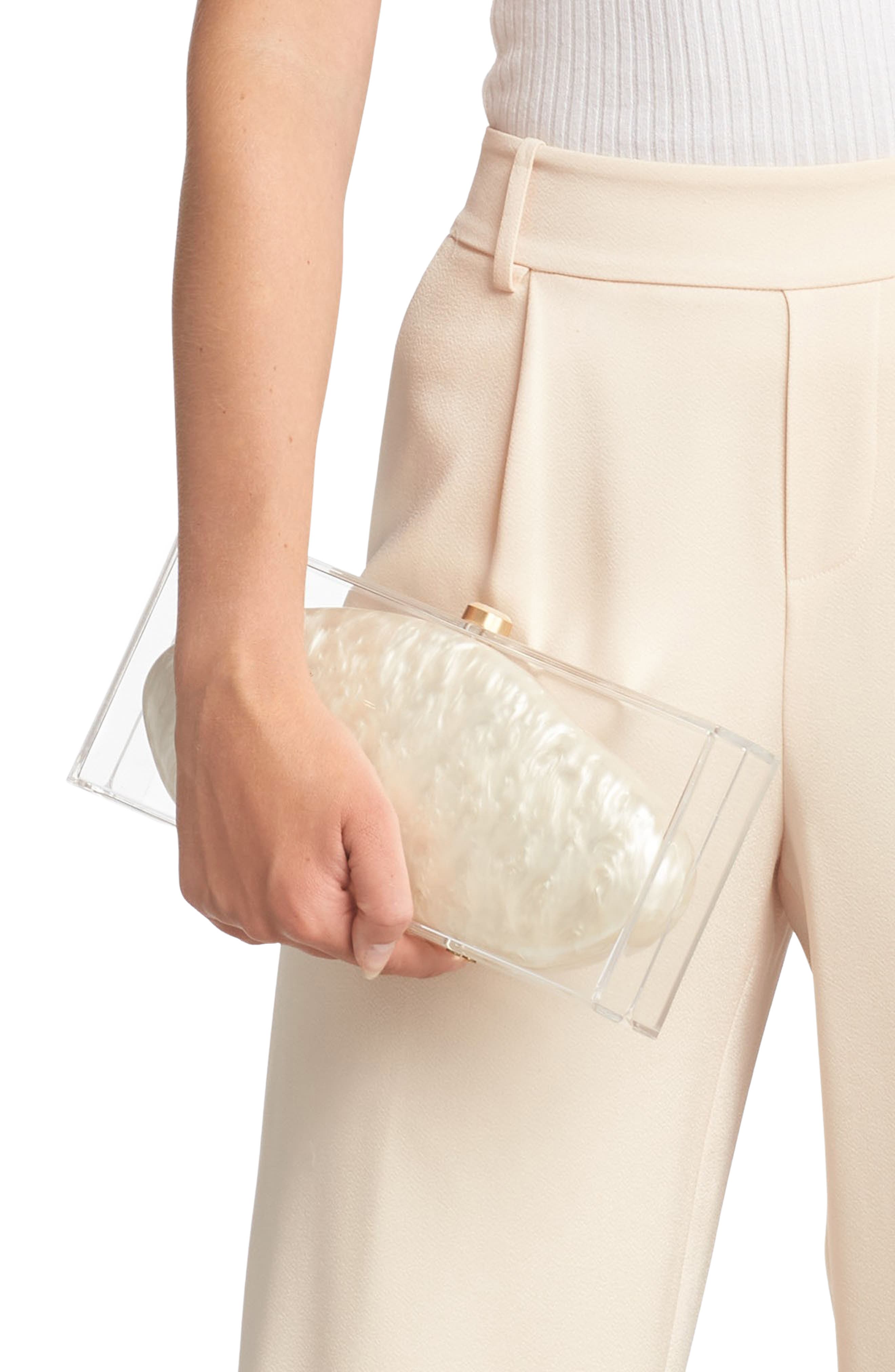 Cult Gaia Annika Acrylic Box Clutch, Alternate, color, 