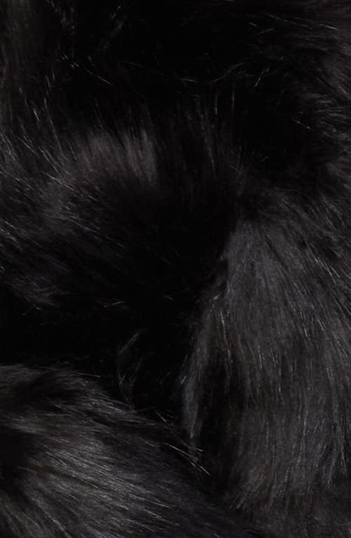 Simone Rocha Hare Faux Fur Scarf In Black