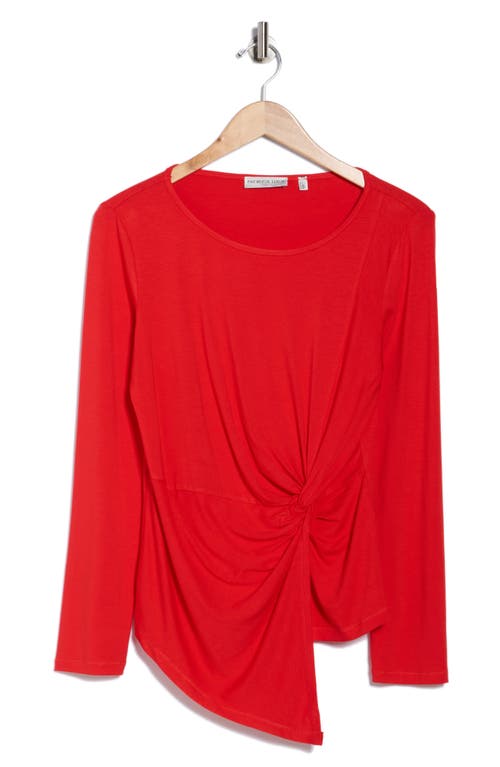 Patrizia Luca Side Knot Top In Red