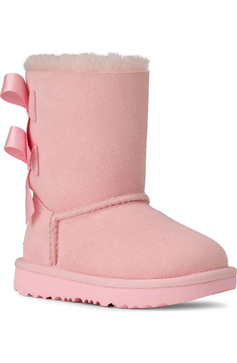 UGG<sup>®</sup> Kids' Bailey Bow II Water Resistant Genuine Shearling Boot, Main, color, Ribbon Candy