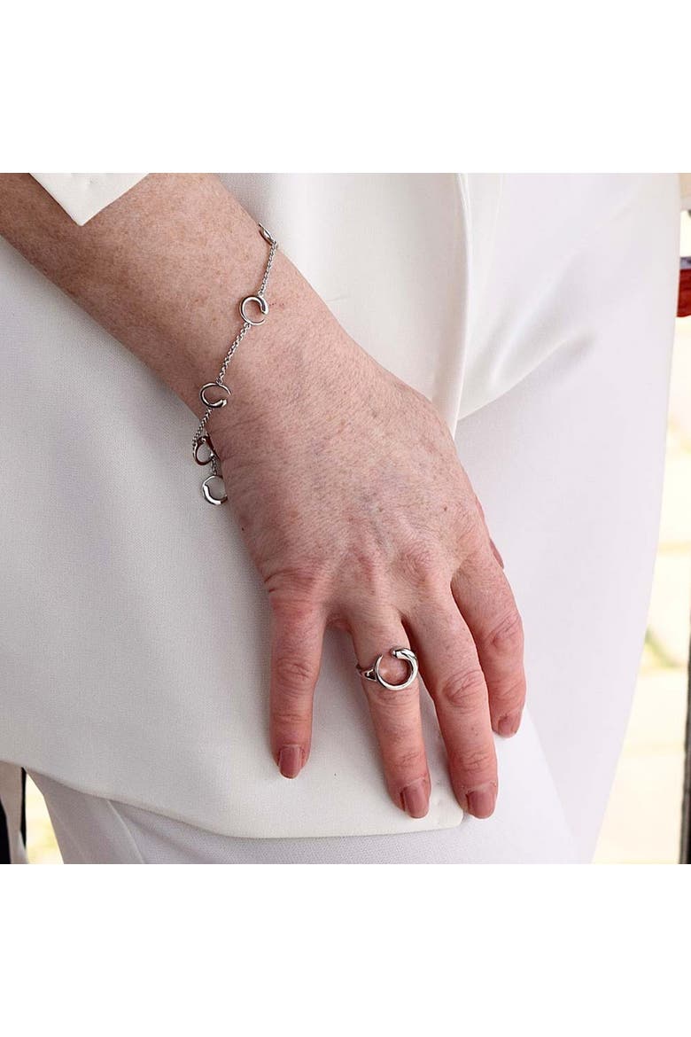 Luna Station Bracelet, Alternate, color, Sterling Silver