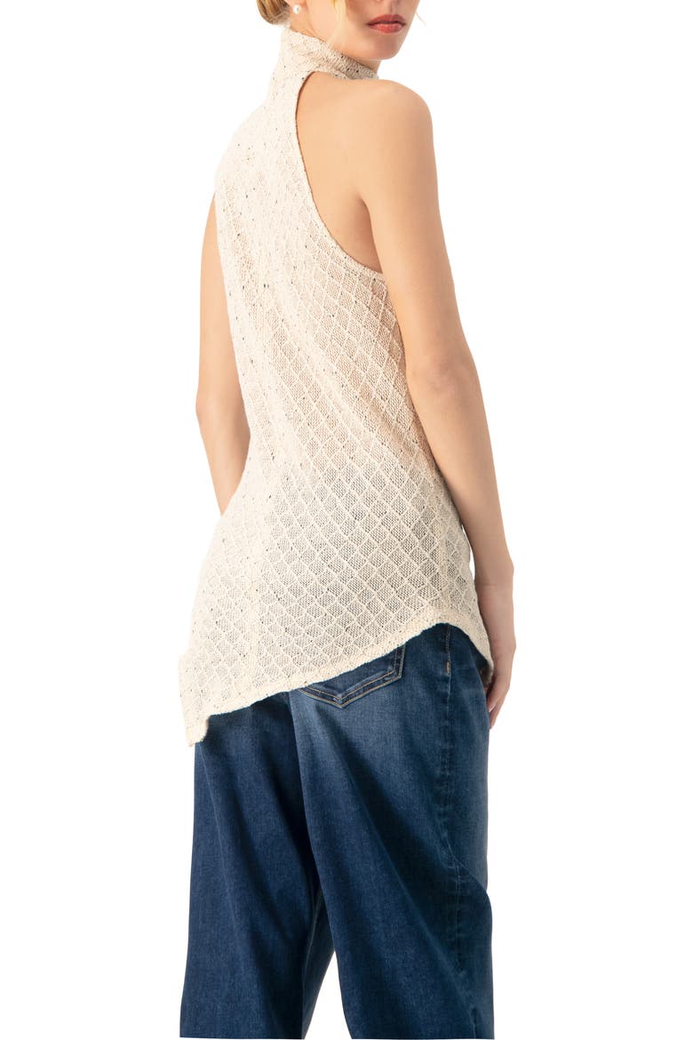 Knit Halter Neck Sleeveless Top, Alternate, color, Natural