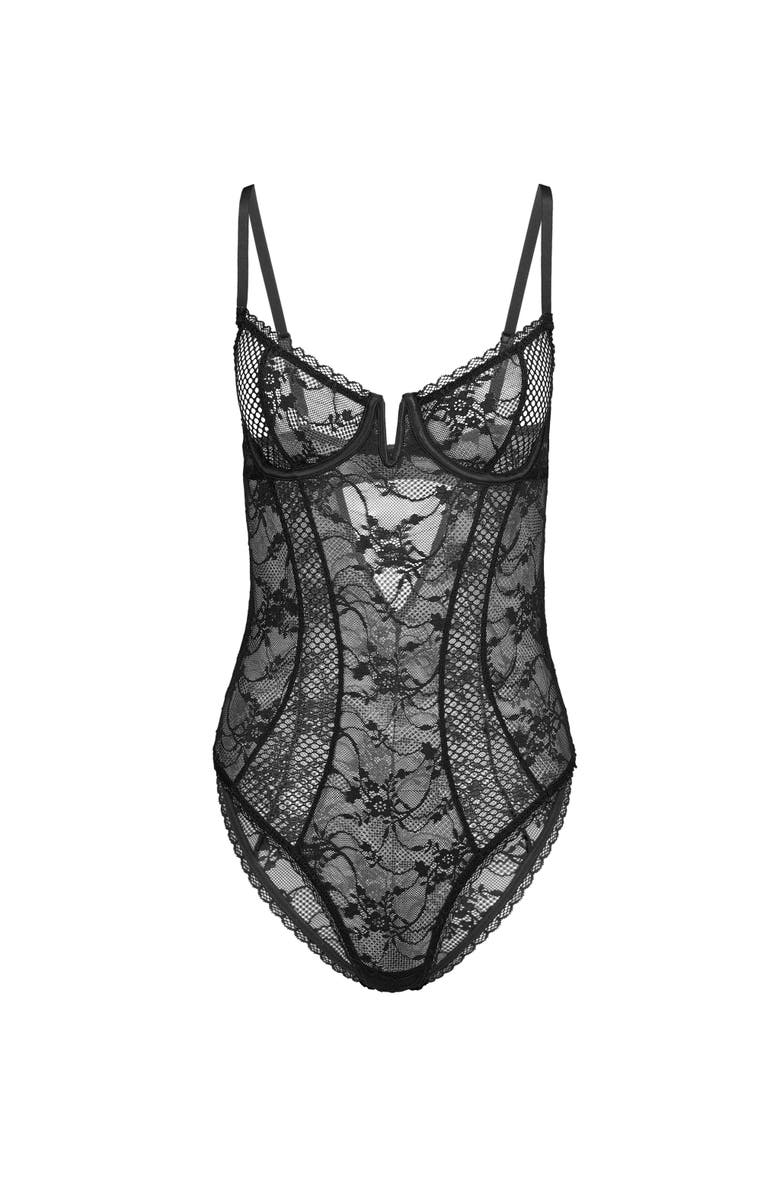 Adore Me Esther Bodysuit Lingerie, Alternate, color, 