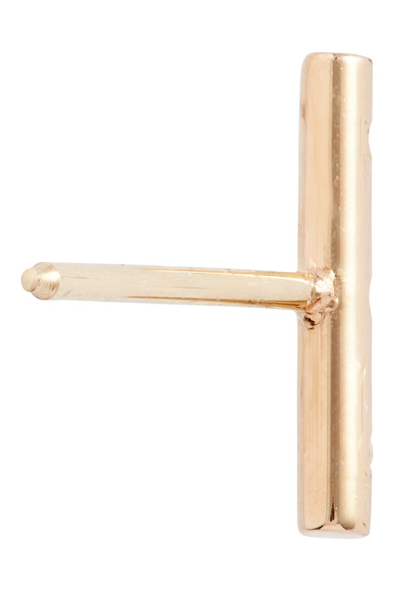 Diamond Bar Stud Earrings, Alternate, color, YELLOW GOLD/ DIAMOND