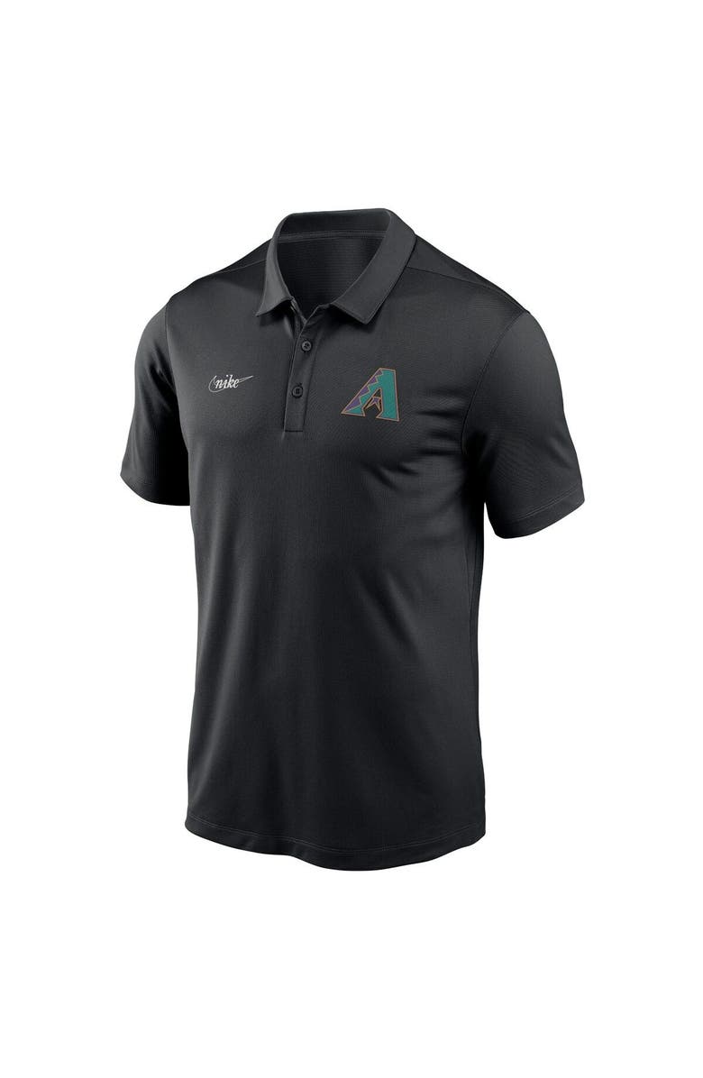 Nike Men's Nike Black Arizona Diamondbacks Cooperstown Collection Rewind Franchise Performance Polo, Alternate, color, 