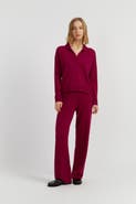 Chinti & Parker Wool Cashmere Blend V Neck Collared Sweater