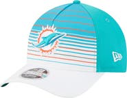 New Era Men's New Era White/Aqua Miami Dolphins Adventure Gradient 9FORTY M-Crown A-Frame Adjustable Hat