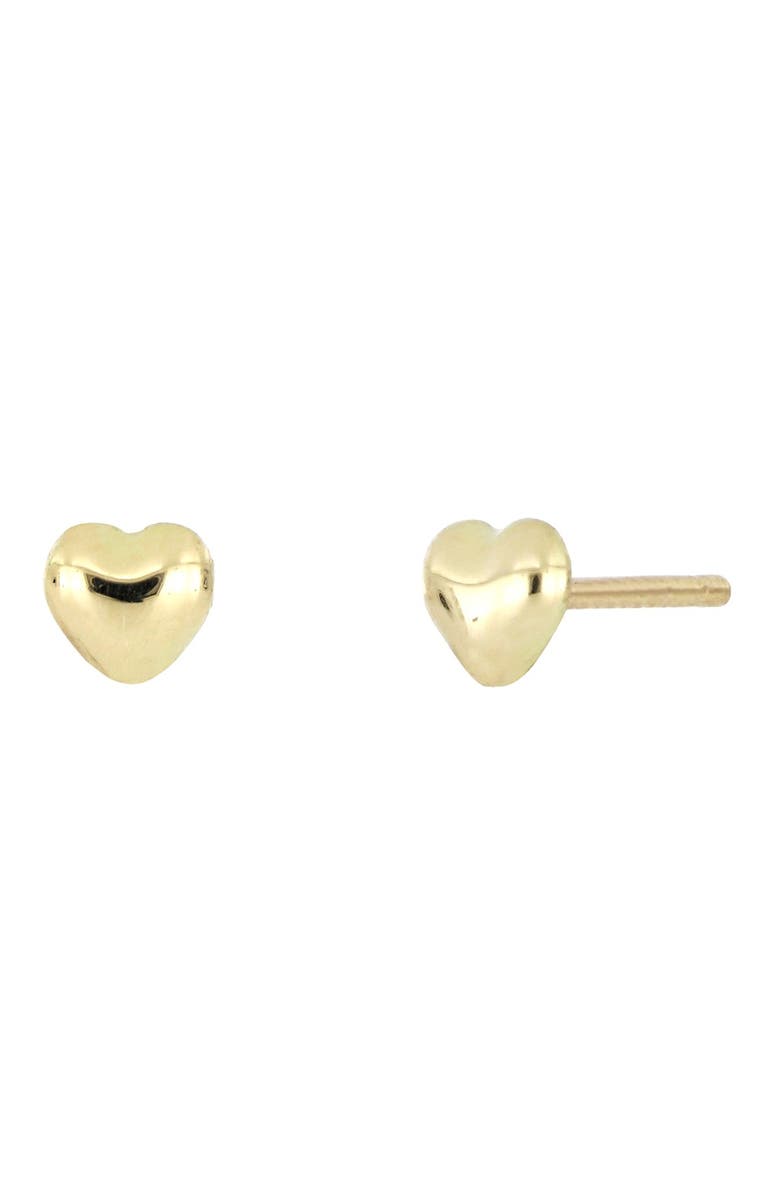 Bony Levy 14K Yellow Gold Heart Stud Earrings, Main, color, 