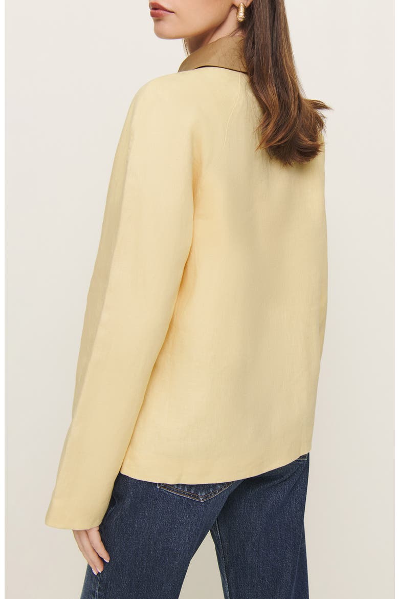 Lila Linen Jacket, Alternate, color, PARMESAN