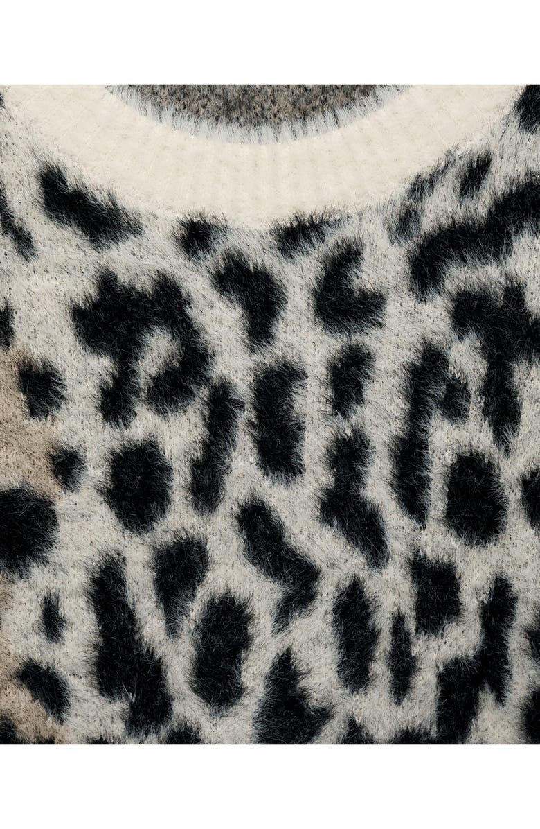 MANGO Faux Fur Sweater, Alternate, color, 