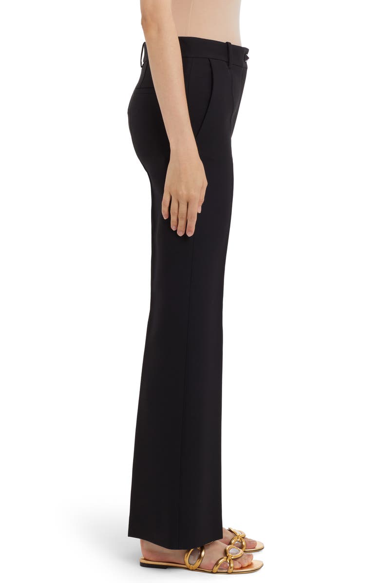Valentino Garavani Flare Crepe Couture Pants, Alternate, color,