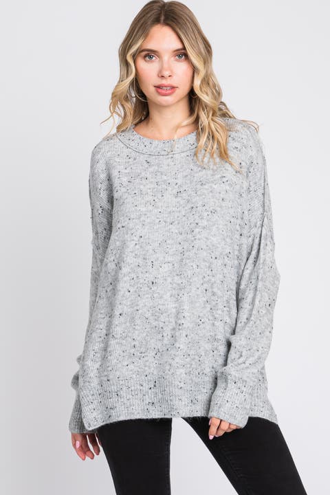 Speckled Knit Sweater