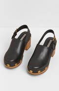 Charlotte Stone Jori Slingback Platform Studded Clog