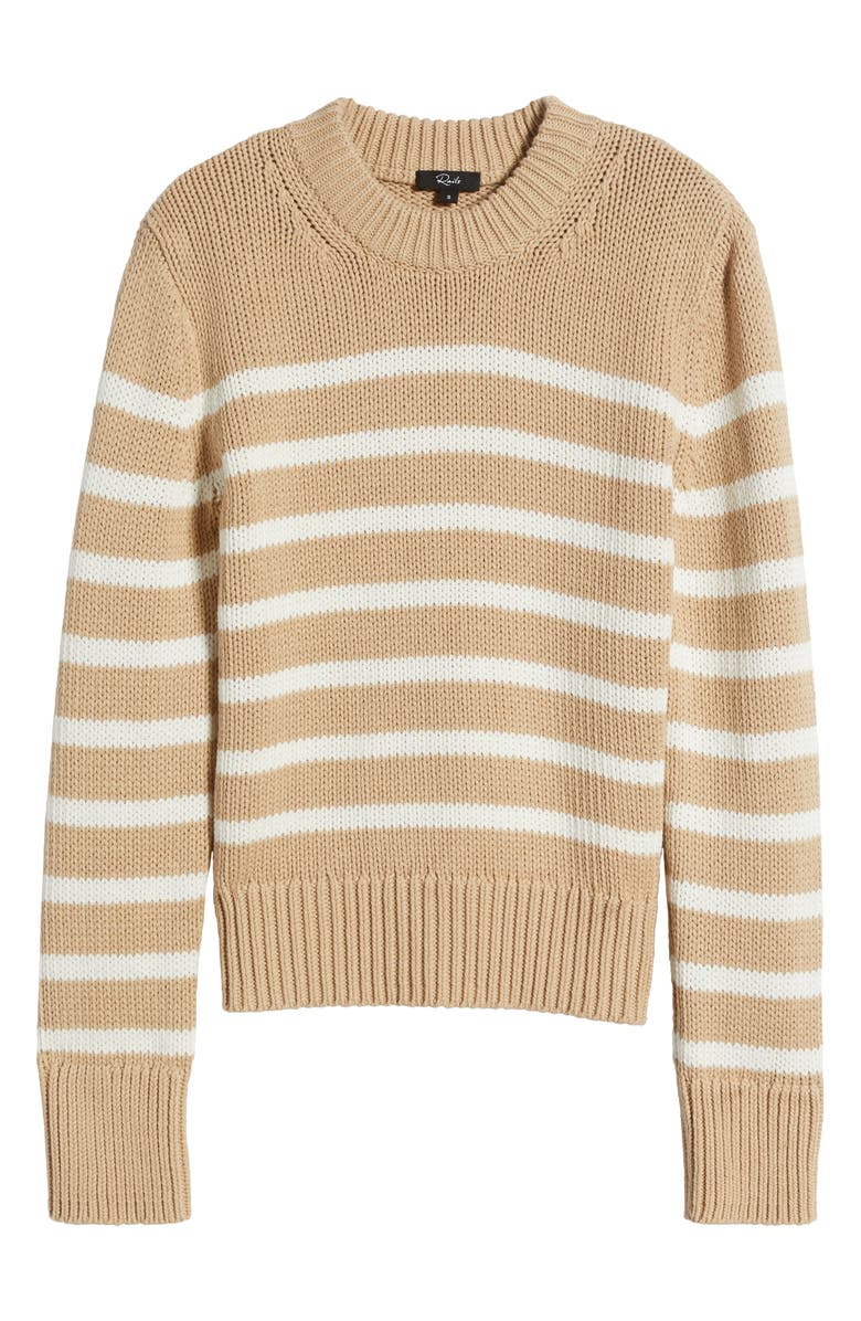 Rails Alise Stripe Cotton Crewneck Sweater, Main, color, 