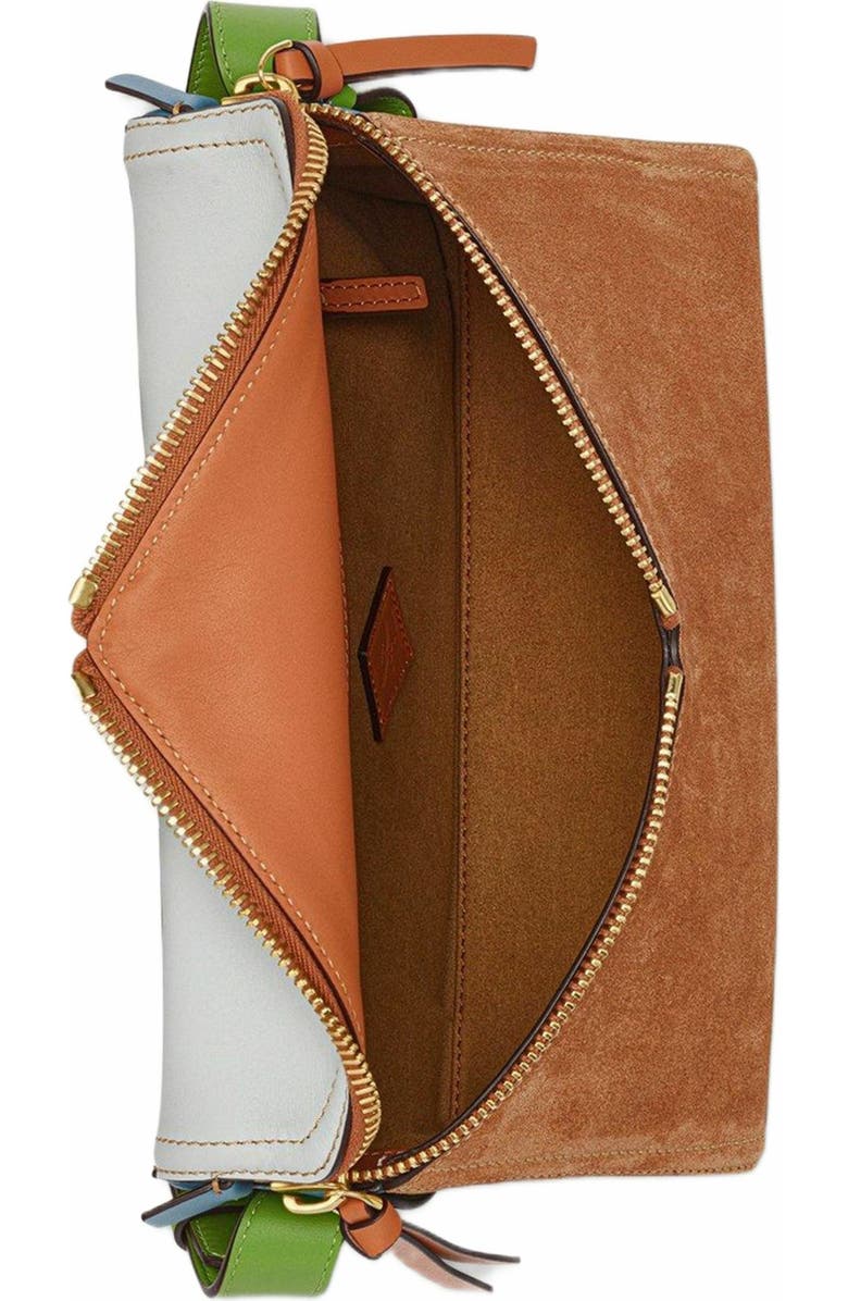 MCM Diamant 3D Shoulder Bag in Suede and Calf Leather, Alternate, color, Multi